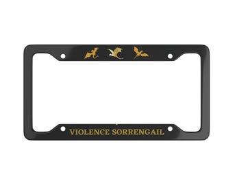 Violence Sorrengail Fourth Wing License Plate Frame