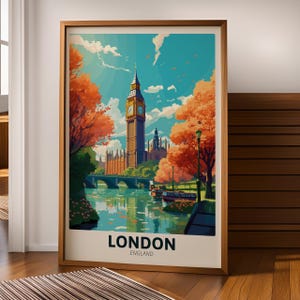 London City Wall Art - England Travel Poster - Digital Download - Travel Decor - Printable Wall Art - City Poster Art - Digital Print