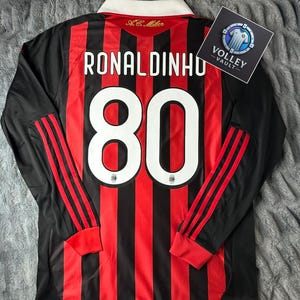 Camisa titular do Ronaldinho do Milan, número 80 - Etsy Portugal
