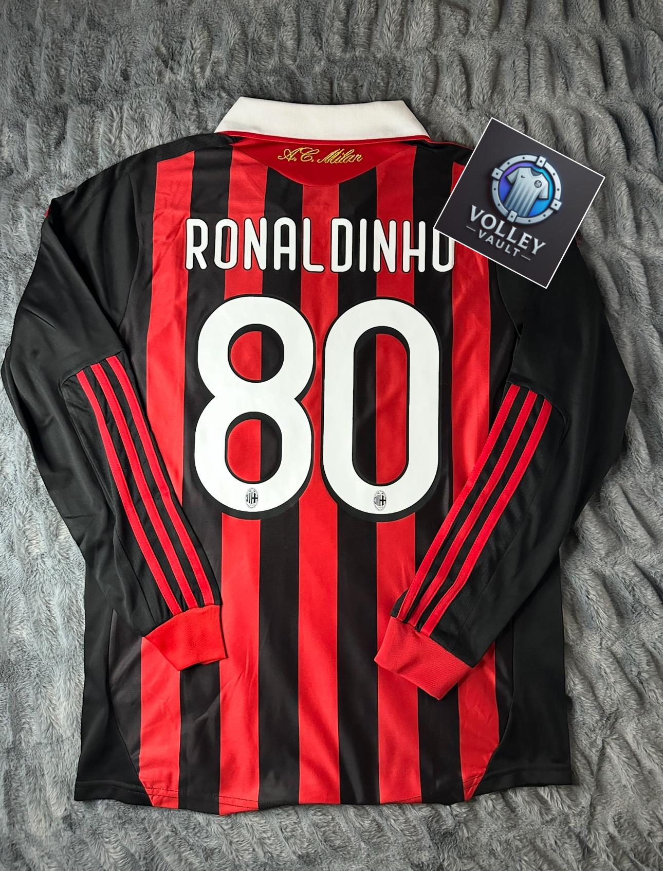 Ronaldinho Ac Milan #80 Home Jersey - Etsy