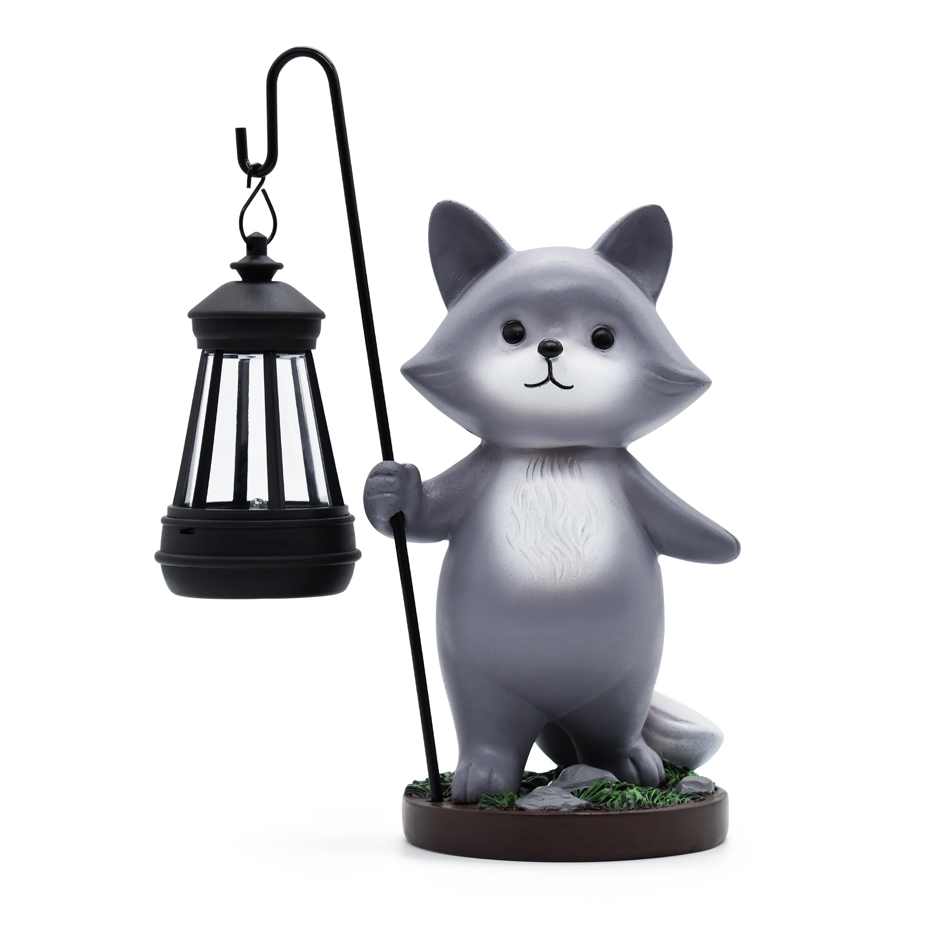 Fox Led Solar Light Solar LED Fox Lamp Garden Statue, First Edition Outdoor Decoration ...