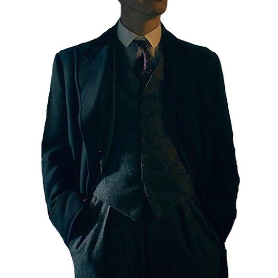 Peaky Blinders Neuer Schwarzer Langer Wollmantel Mit Reverskragen