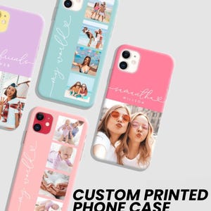 Custom Family Photo iPhone Case: Personalized Text, Protective Dual Layer