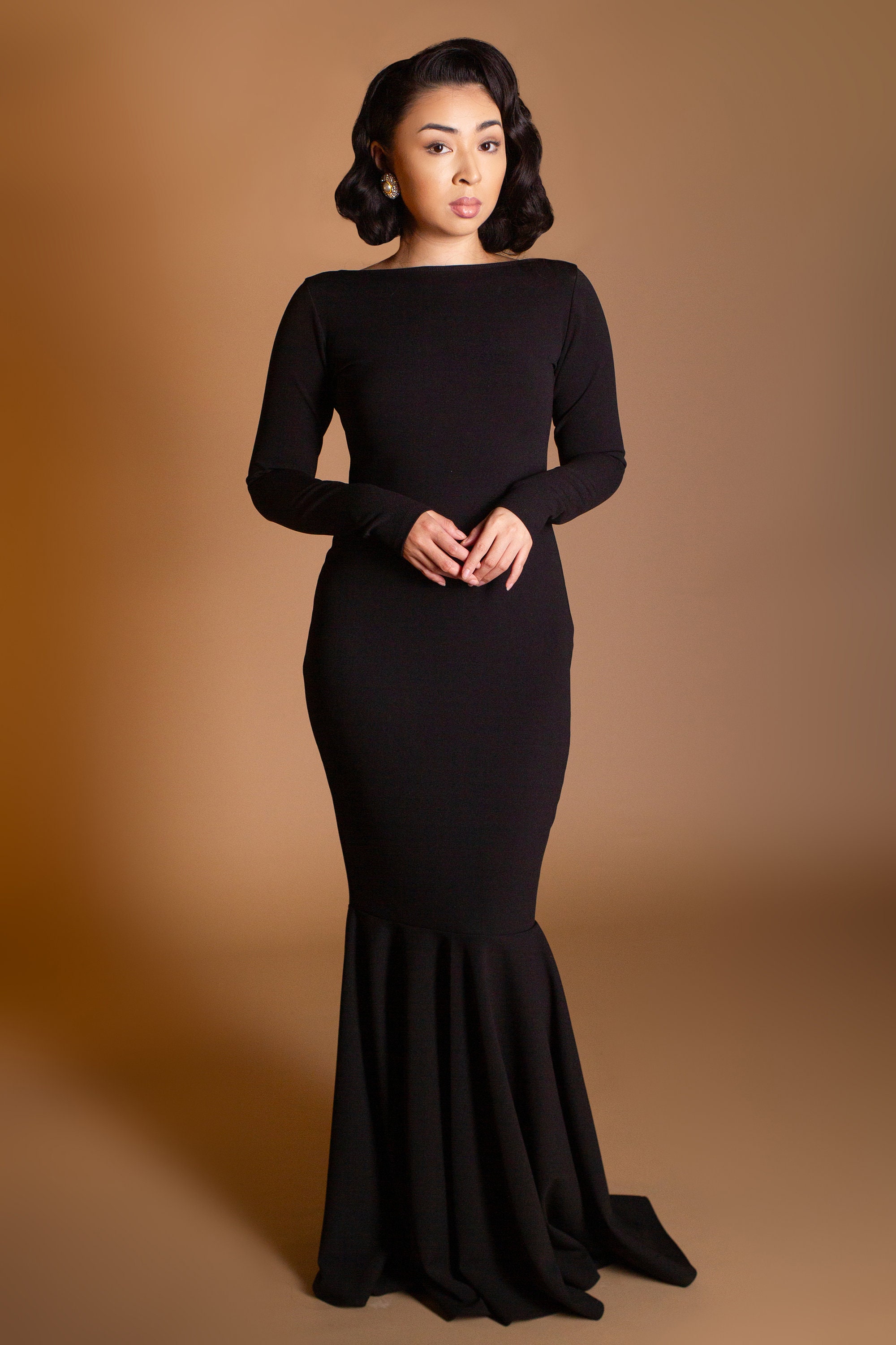 long sleeve evening lace dresses V-Neck Long Sleeves Light Grey Prom Dress with Appliques PG435 US10 / Custom Color