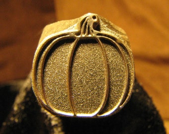 446 Pumpkin Handcrafted Metal Stamp for Soft Metal Stamping and Jewelry Stamping Made in the USA by Tinker Tools