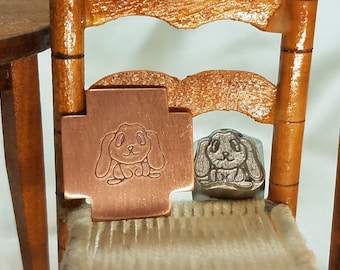 433 Bunny Handcrafted Metal Stamp for Soft Metal Stamping and Jewelry Stamping Made in the USA by Tinker Tools