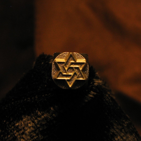 443 Star of David Handcrafted Metal Stamp for Soft Metal Stamping and Jewelry Stamping Made in the USA by Tinker Tools