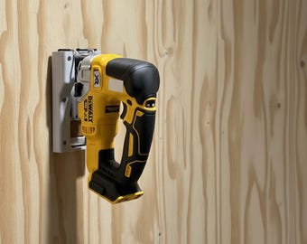 DeWALT Jigsaw Wall Mount – 3D Printed Tool Storage, Vertical/Horizontal