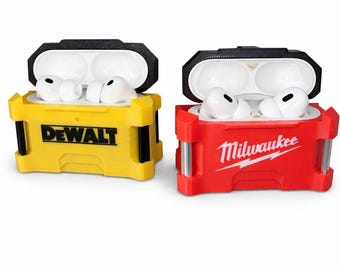 3D Printed Mini Toolbox AirPods Pro Case | Tool Lover Gift