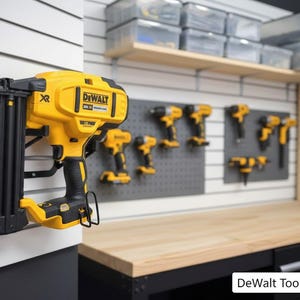 DeWalt Brad Nailer Wall Mount | Nail Gun Holder | Garage & Workshop Tool Organizer