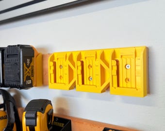 DeWalt  Battery Holder | Wall Organizer for DeWalt 20V Batteries | Garage & Workshop Storage