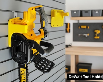 DeWalt DCCS620 Chainsaw Wall Mount | 20V Chainsaw Holder | Garage & Shed Organizer
