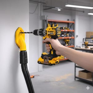 Drill Dust Collector | Vacuum Compatible, Up to 25mm Hole