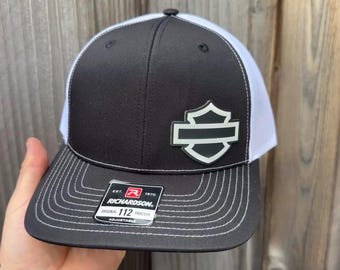 Custom Motorcycle Richardson 112 Trucker Hat – Faux Leather  display picture 3