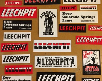 Random Leechpit Sticker Slap Pack! 20+ random stickers, plus bonus prize!