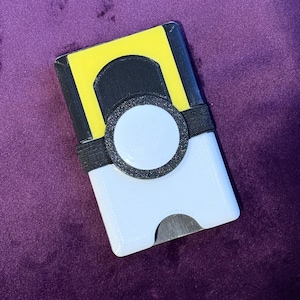 Guarda tus tarjetas con estilo: billetera delgada para tarjetas AirTag Tracker Ultra Ball Pokéball