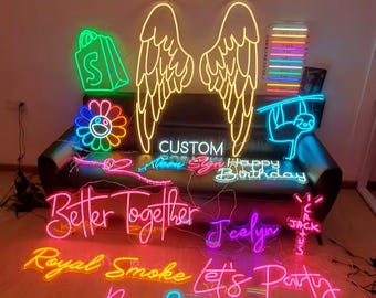 Custom Neon Sign | Personalized LED Sign | Logo Neon Sign | Wall Decor | Home Decor | Anime Neon Sign