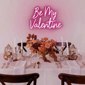 Be My Valentine Leuchtreklame | Benutzerdefinierte Leuchtreklame | Benutzerdefinierte Valentinstag Zeichen | Valentinstag Neonlicht | Valentinstag Leuchtreklame | Valentinstag Dekor
