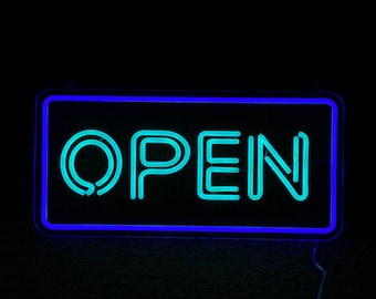 Open Neon Sign | Custom Neon Sign | Neon Sign | Business Neon Sign | Salon Neon Sign | Cafe Neon Sign | Restaurant Neon Sign | Bar Neon Sign