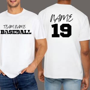 Custom Baseball Shirt SVG PNG: Team Design (Digital Download)