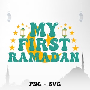 Mein erster Ramadan png Png, Body, personalisiertes Eid Baby, Islamische Neugeborene Kleidung, Eid Mubarak Kinderhemden, Ramadan Png svg