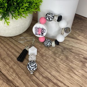 Crazy Cup Lady Stanley Cup Charm Set Bogg Bag Charm Stanley Accessories Tumbler Charm Gift for Her Stanley Bag Tag Funny Handle Bracelet