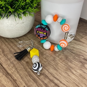 Attitude Quote Tumbler Cup Charm Set Bogg Bag Charm Stanley Accessories Sassy Gift for Her Straw Dangle Funny Fix My Face Handle Bracelet