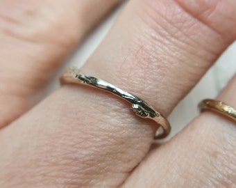 Silver Garland Band | Sterling Silver Wedding Band, Nature Inspired Wedding Ring, Silver Promise Ring, Twig Ring, Delicate Silver Ring