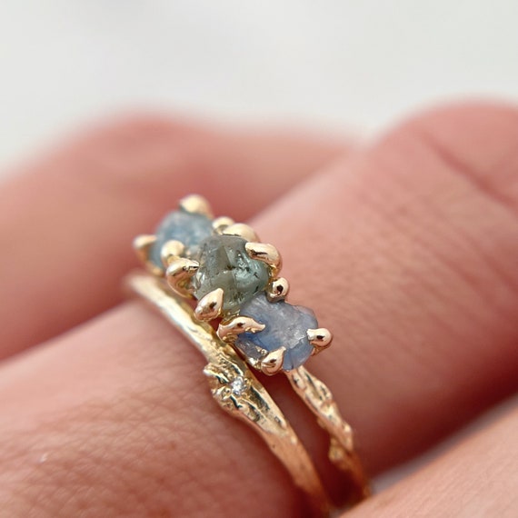 Garland Diamond Wedding Band Nature Inspired Diamond Eternity Band Minimalist Organic Earthy Wedding Band Nature Handmade Twig Ring Etsy Australia