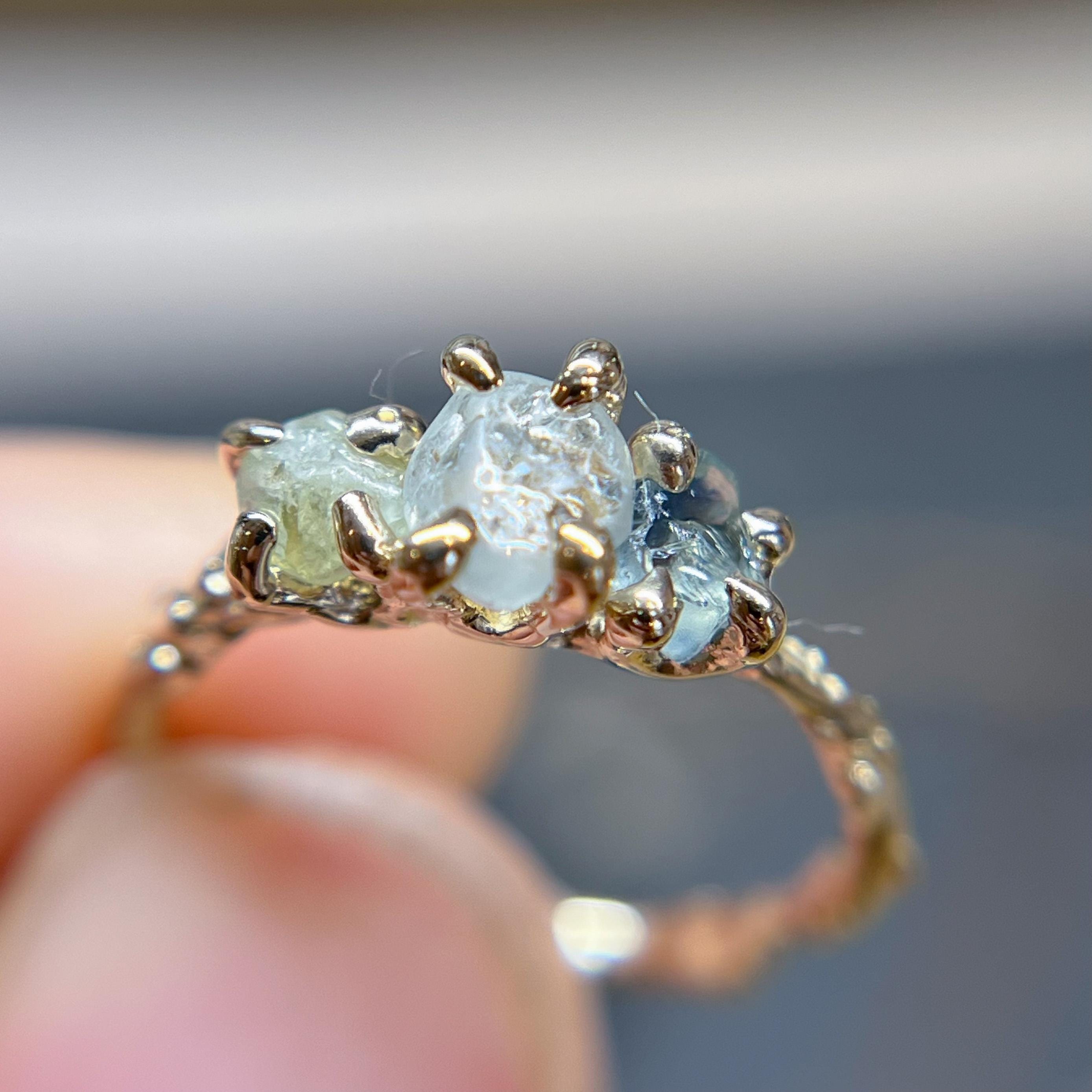 18K Montana AgatexRutile quartz ring♡ 18K Montana AgatexRutile quartz ring