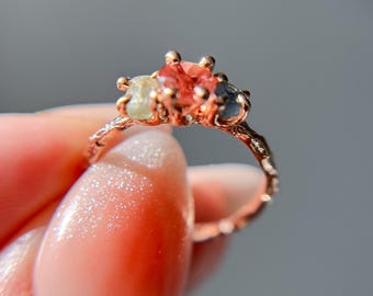 オレゴンサンストーン 鉱石 リング Oregon Sunstone ring /オレゴンサンストーン. | Hariqua