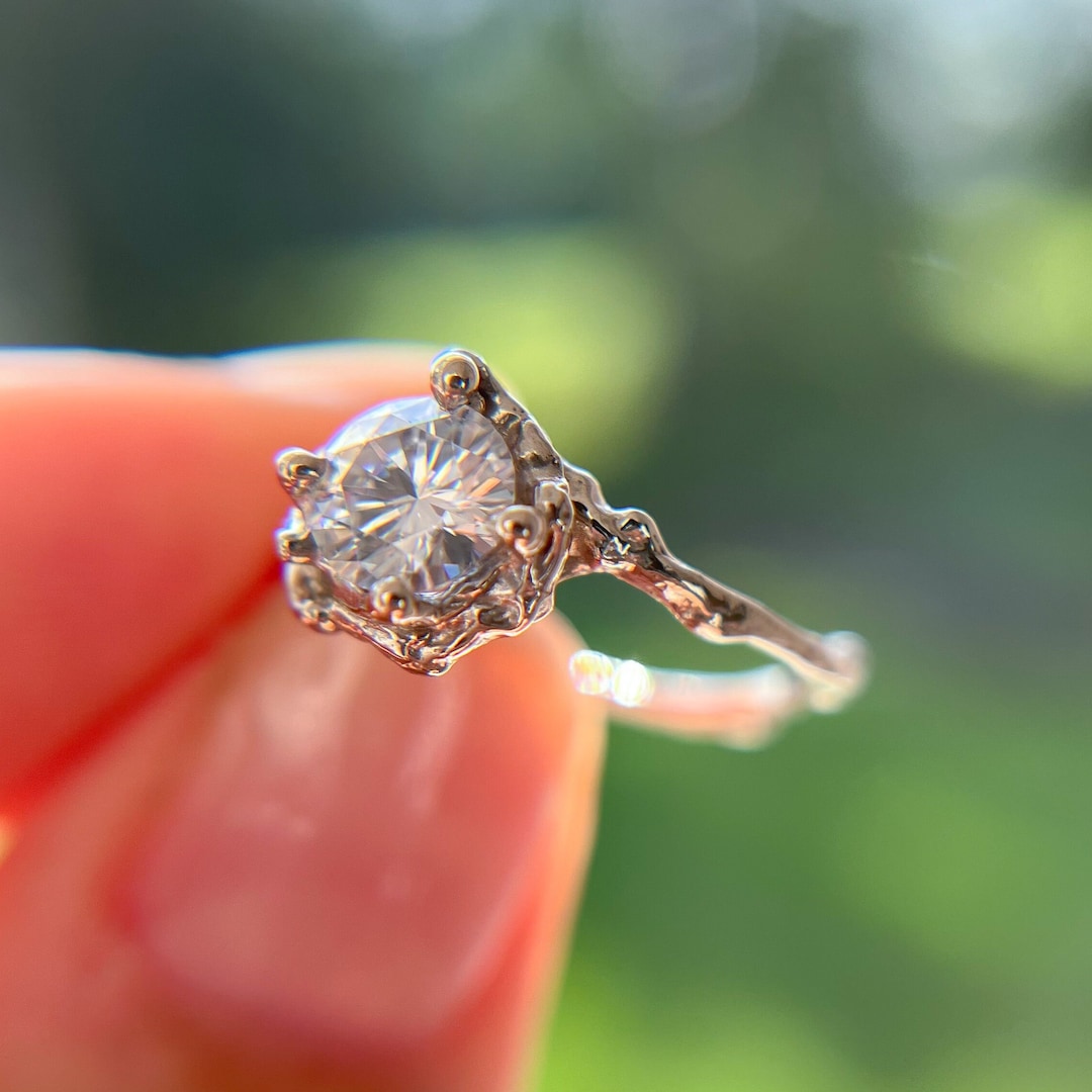 Demi Naples Diamond Solitaire Ring Handmade Half Carat
