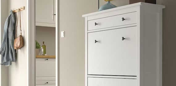 Hemnes Shoe Racks For Closets Ikea 2X Ikea Hemnes Shoe Cabinet