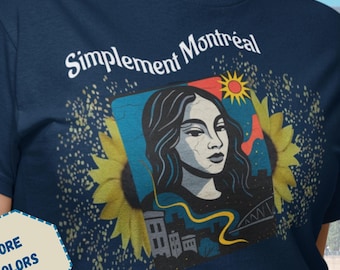 Camiseta personalizada - Arte y texto personalizados | Camiseta unisex artística de regalo | Orgullo de la ciudad vintage | Suave y sostenible | Camiseta personalizada de Montreal | abeo