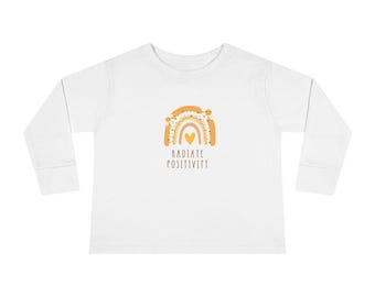 Toddler long sleeve shirt - Radiating Positivity