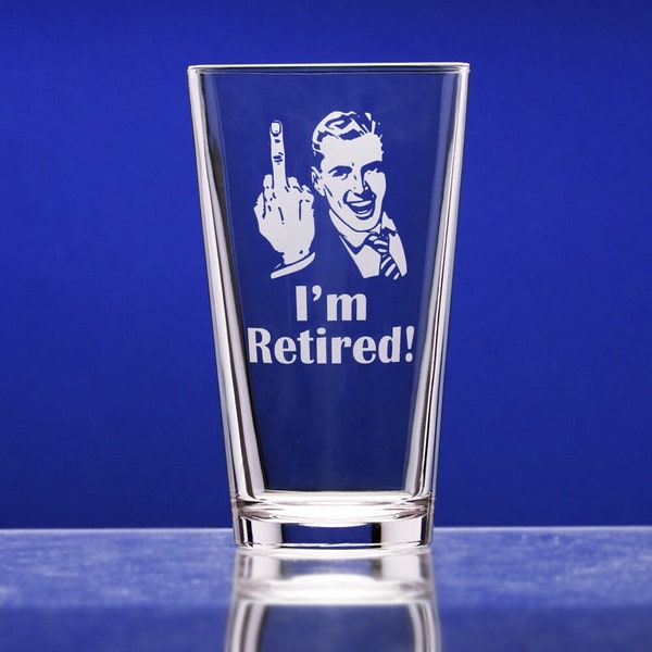 Retirement Gifts, Beer Glasses, Retirement Gift for Man