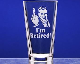 Retirement Gifts, Beer Glasses, Retirement Gift for Man