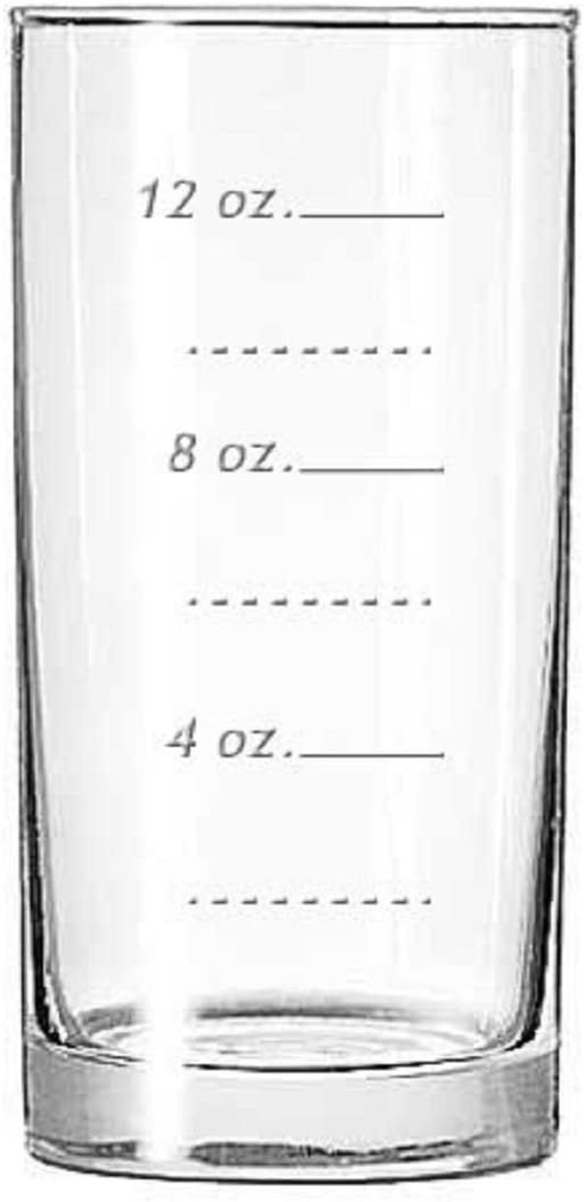 The Measuring Glass drinking glass marked with measurements Etsy