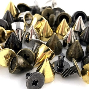 Rivets for Labels, Chicago Screw, Spike Screw Rivets