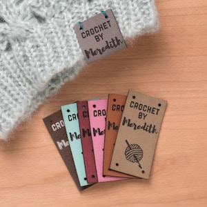 Vegan Leather Labels, Tags for Handmade Items