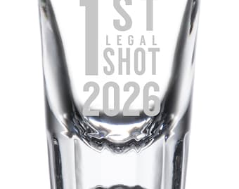 Engraved Shot Glass, 21st Birthday Gift For Son
