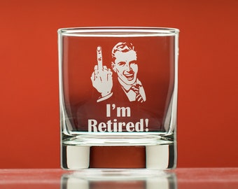 Retirement Gifts, Whiskey Glasses, Retirement Gift For Man