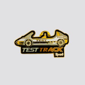 Vintage Test Track Race Car Pin