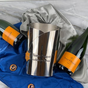 French Veuve Clicquot Champagne Bucket: Vintage Bar Decor