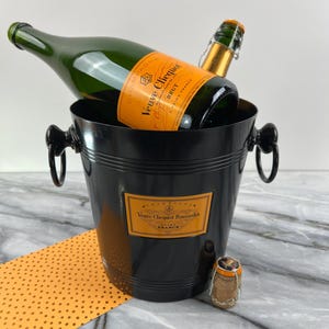 French Veuve Clicquot Champagne Bucket: Vintage Bar Decor