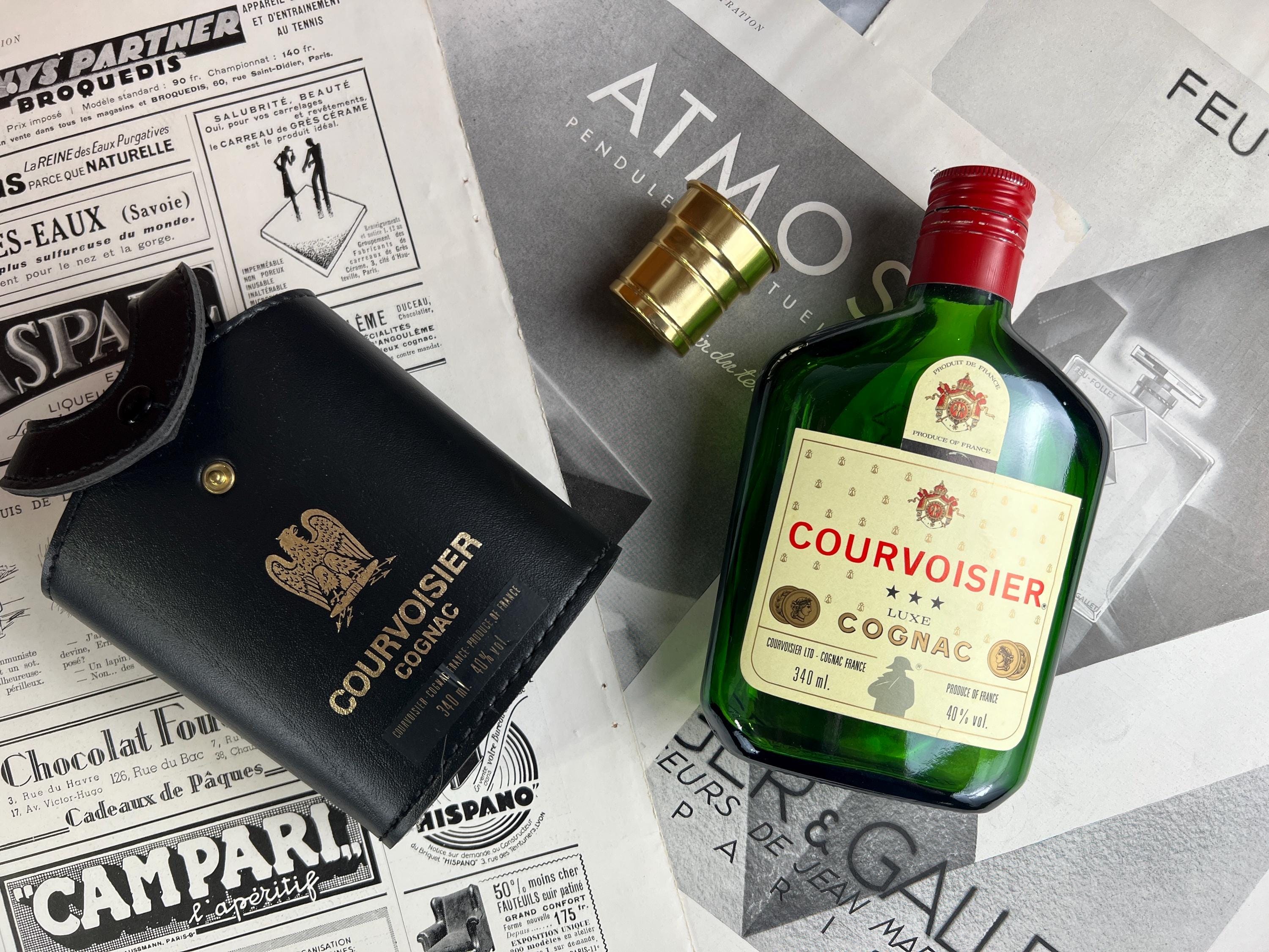 Vintage Courvoisier Cognac Bottle With Napoleon Emblem – Made in