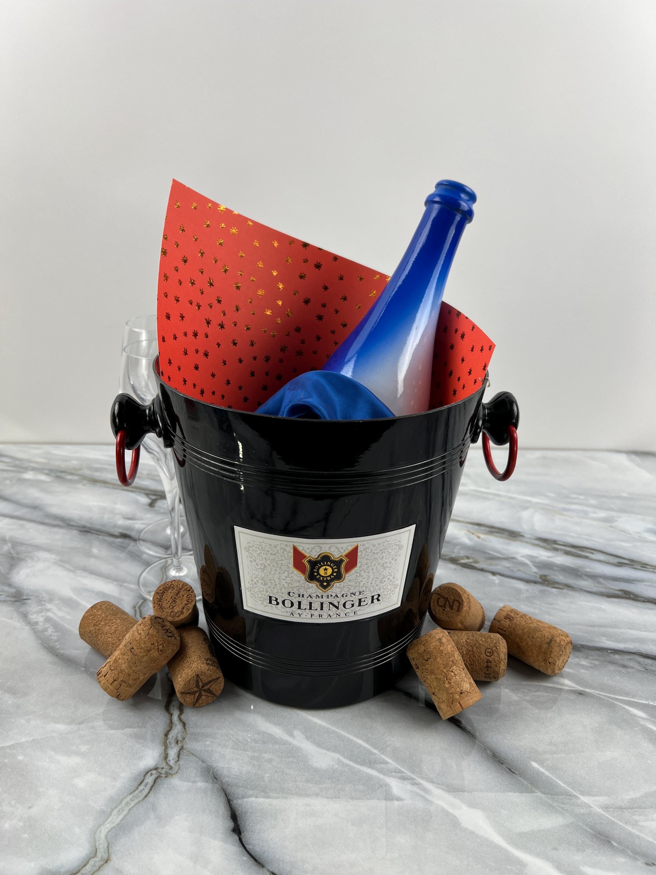 Seau à Champagne Bollinger En Aluminium Noir - Vogalu - Occasion