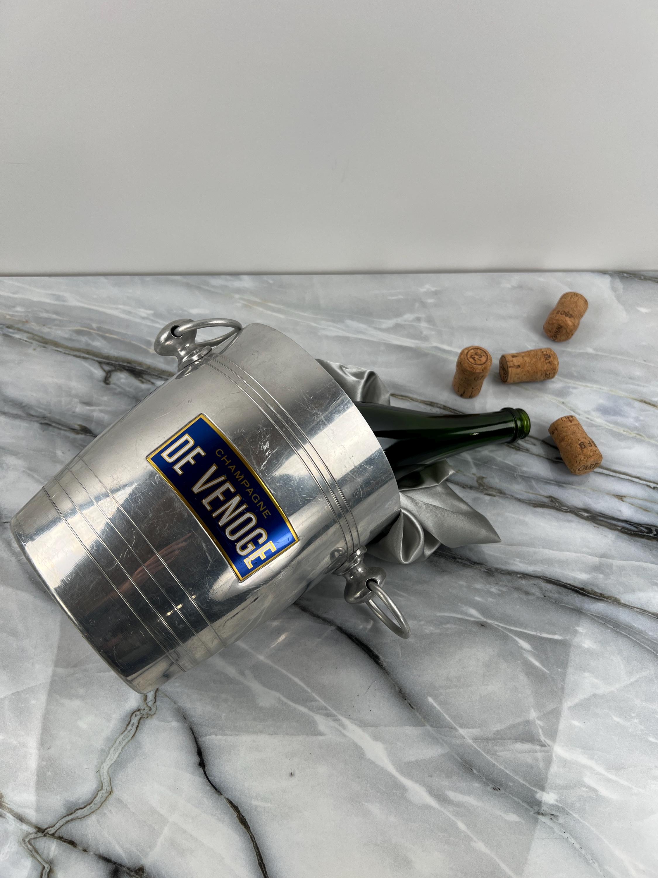 Seau à champagne Vogalu Made in France en aluminium Champagne