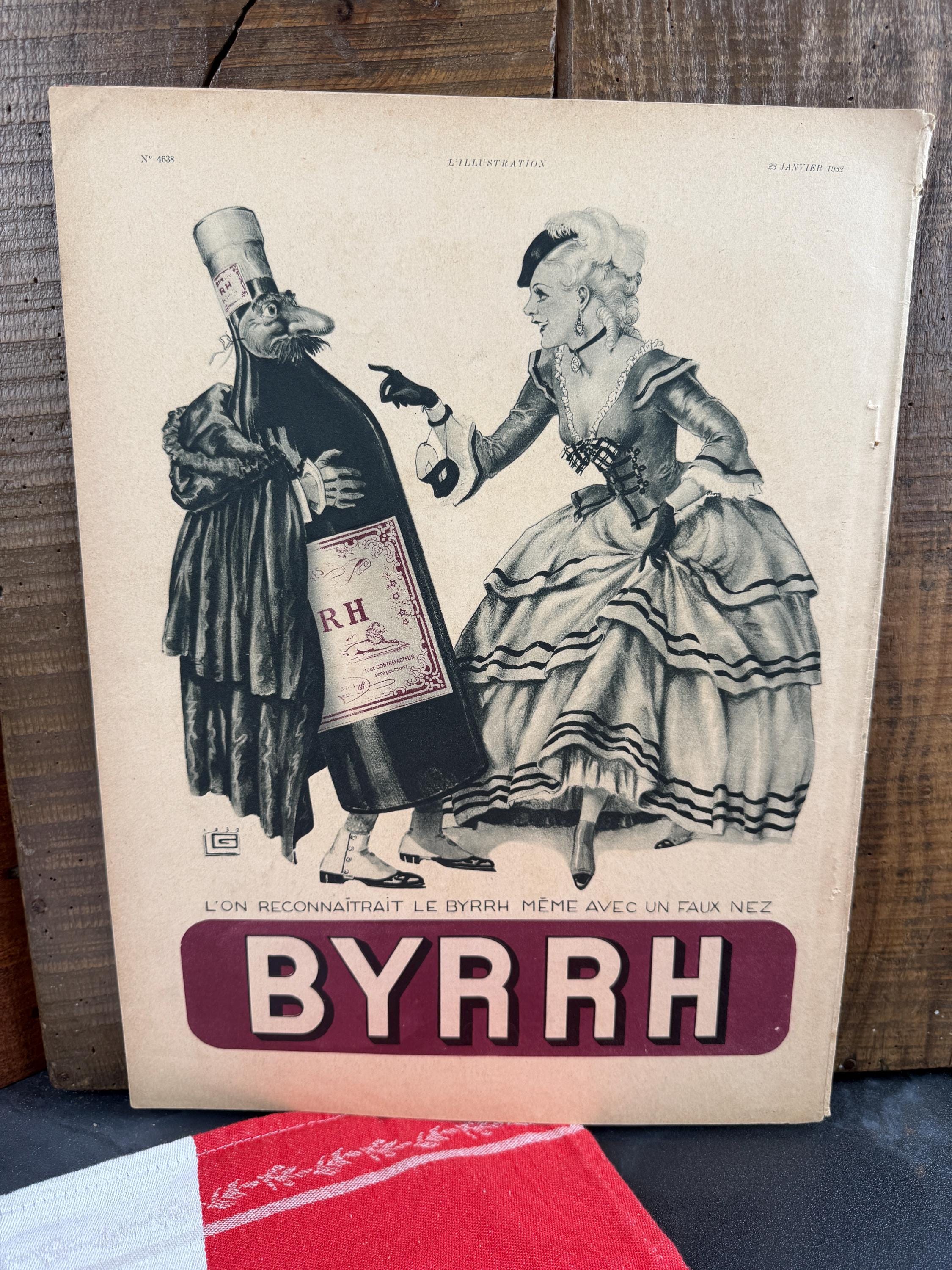 Original French Vintage BYRRH Aperitif Poster – Authentic Wall Art
