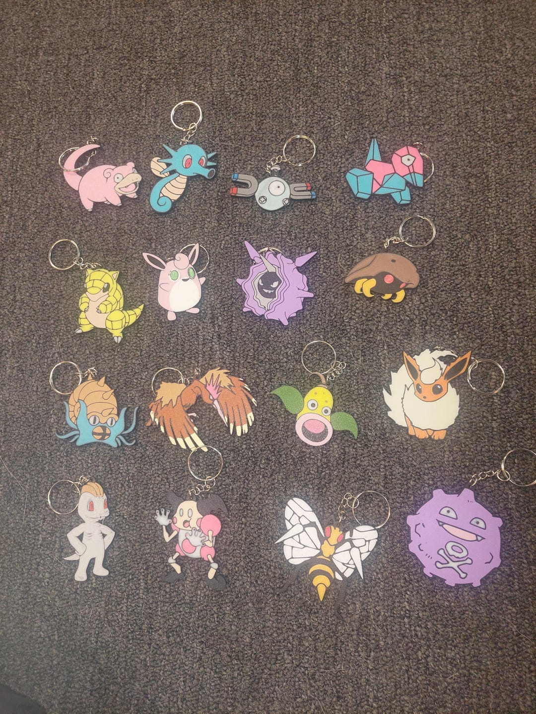 151 Original Pokemon Keychains - Etsy